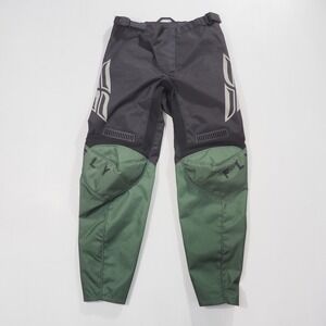 Fly Racing F 16 Motocross Pants Mens 30 Black Green MX Riding Gear Dirt Bike